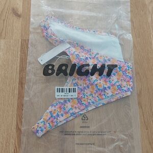 Bright brand bikini capri floral bottoms size S